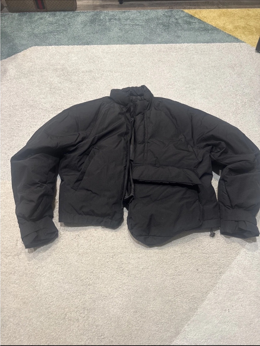 Simple Black Puffer Jacket